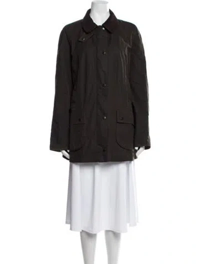 Pre-owned Barbour Coat In Brown