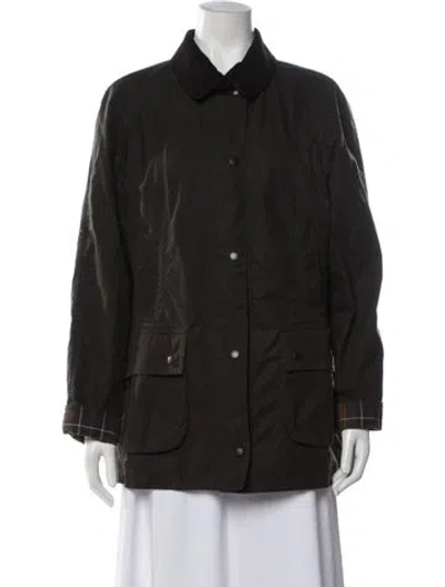 Pre-owned Barbour Coat In Brown