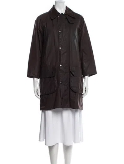 Pre-owned Barbour Coat In Brown