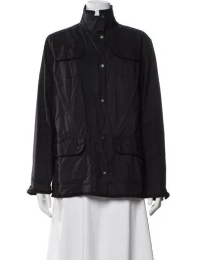 Pre-owned Barbour Coat In Gray