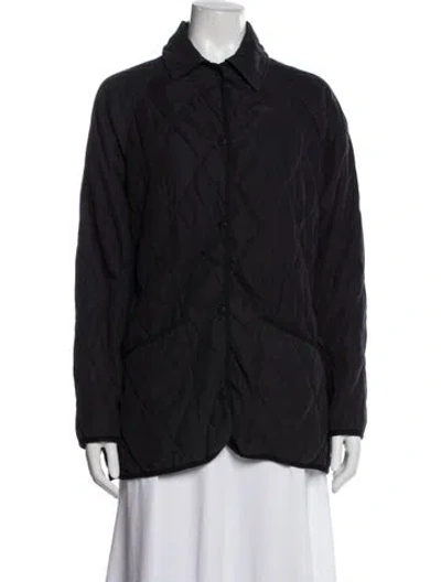 Pre-owned Barbour Coat In Gray