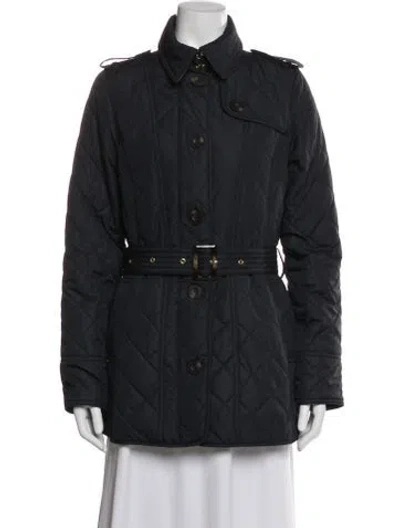 Pre-owned Barbour Coat In Gray