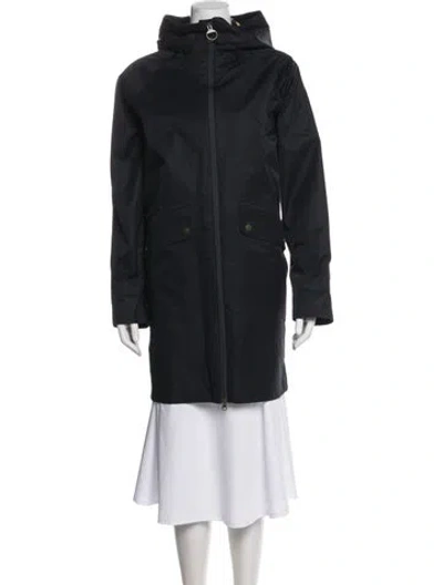 Pre-owned Barbour Coat In Gray
