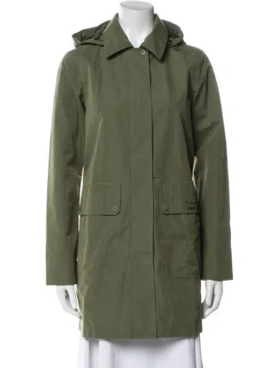 Pre-owned Barbour Coat In Green