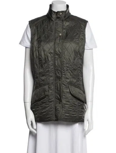 Pre-owned Barbour Coat In Green