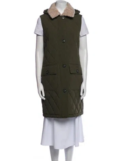 Pre-owned Barbour Coat In Green
