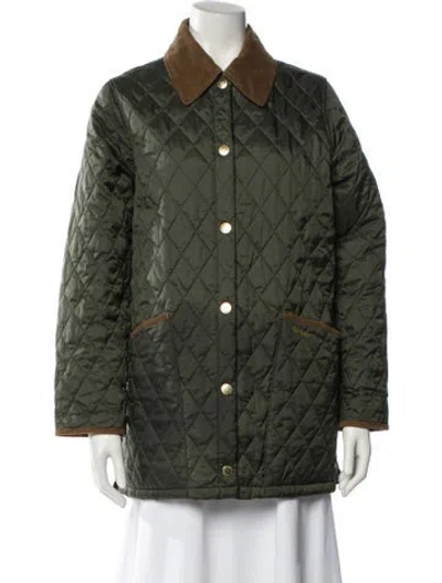 Pre-owned Barbour Coat In Green