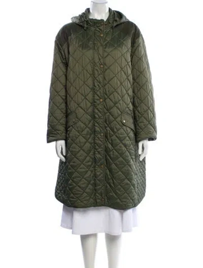 Pre-owned Barbour Coat In Green