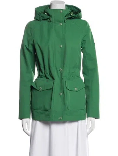 Pre-owned Barbour Coat In Green