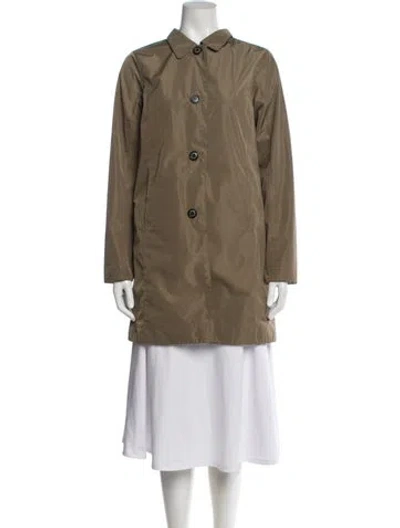 Pre-owned Barbour Coat In Green