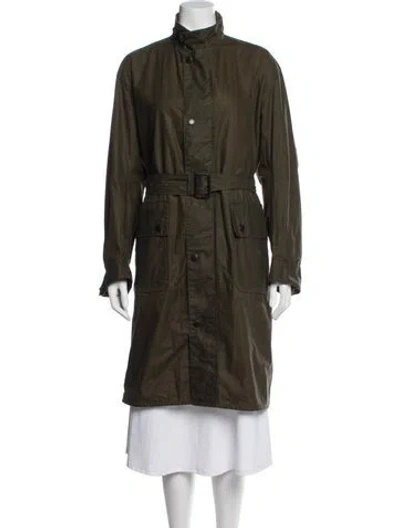 Pre-owned Barbour Coat In Green