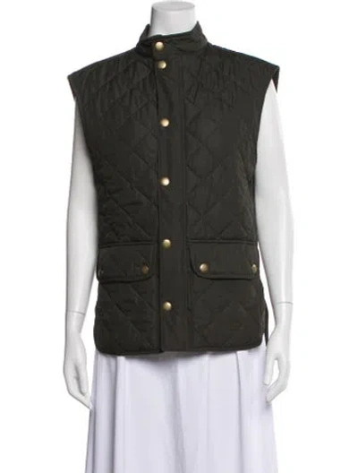 Pre-owned Barbour Coat In Green