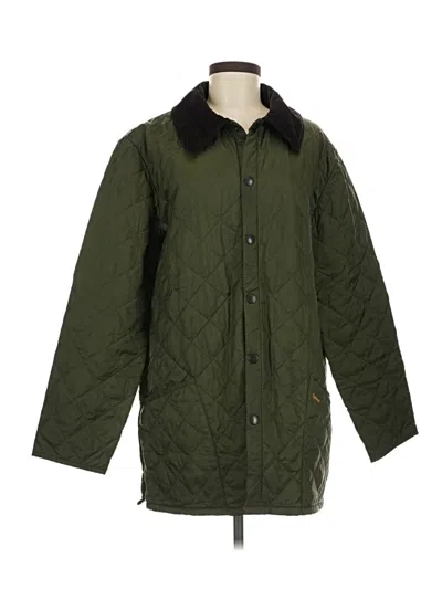 Pre-owned Barbour Coat In Green