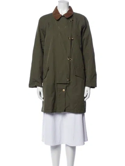 Pre-owned Barbour Coat In Green