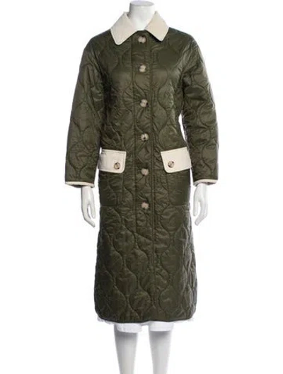 Pre-owned Barbour Coat In Green