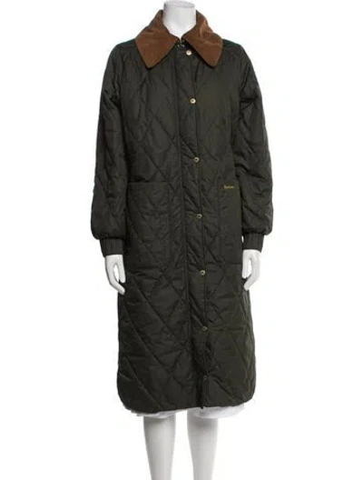 Pre-owned Barbour Coat In Green