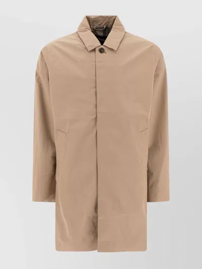 Barbour Coat Long Sleeve Side Pockets In Neutral