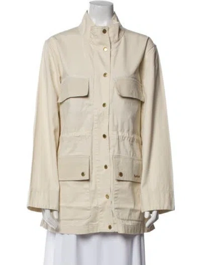Pre-owned Barbour Coat In Neutral