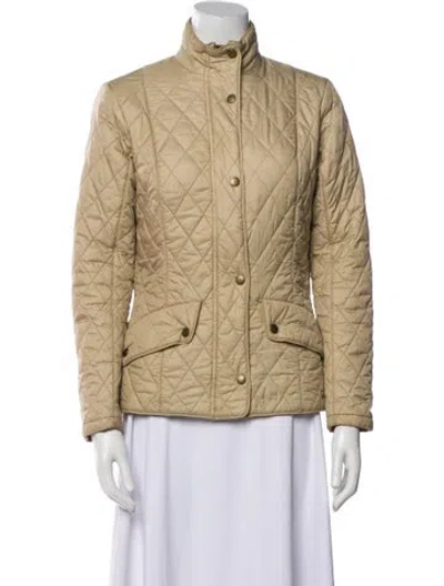 Pre-owned Barbour Coat In Neutral