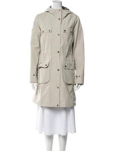 Pre-owned Barbour Coat In Neutral