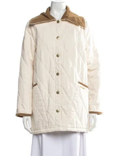Pre-owned Barbour Coat In Neutrals