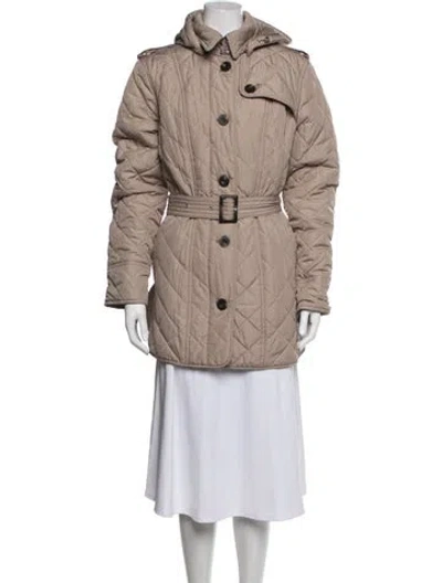 Pre-owned Barbour Coat In Neutrals
