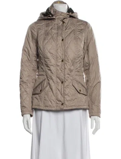 Pre-owned Barbour Coat In Neutrals