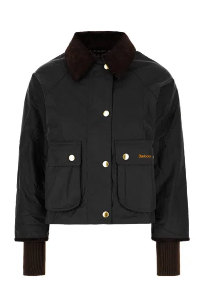 Barbour Military Green Cotton Beadnell Jacket In Sage