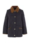 Barbour Quilted Corduroy-collar Jacket In Animal Print