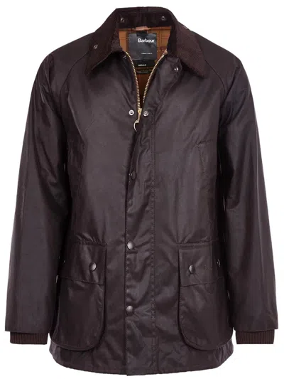 Barbour Bedale Wax Jacket Rustic In Brown