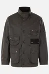 Barbour Logo-embroidered Jacket In Green