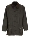 Barbour 'utility' Jacket Featuring Corduroy Collar In Green