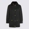 Barbour Modern Beadnell Wax Jacket With Corduroy Collar In Black