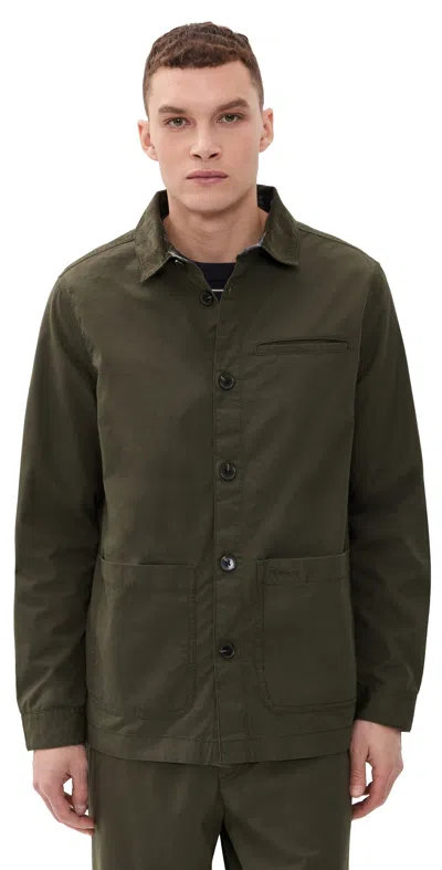 Barbour Cole Shirt Jacket Olive In Green
