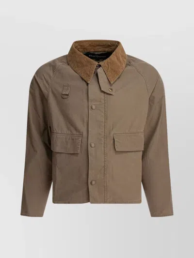 Barbour Collar Corduroy D-ring Detail Pockets Hardware