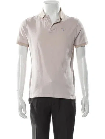 Pre-owned Barbour Collar Short Sleeve Polo Shirt In Neutral