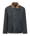 Barbour Collared Button-up Jacket In Black