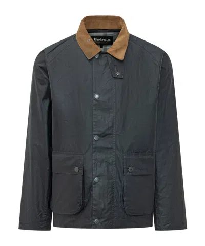 Barbour Collared Button-up Jacket In Black