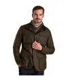 Barbour Collared Field Jacket In Black