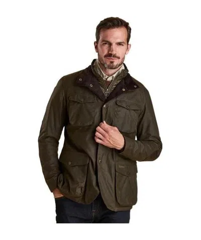 Barbour Collared Field Jacket In Black