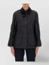 Barbour Collared Long Sleeve Coat And Pockets