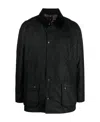 Barbour Classic Sage Waxed Jacket For Men In Black