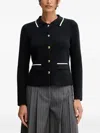 Barbour Collen Button-embellishment Cardigan In Black
