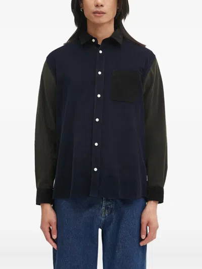 Barbour Colourblock Chest-pocket Shirt In Multi