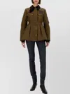 Barbour "constancia" Jacket Belted Corduroy Collar