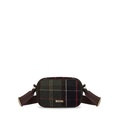 Barbour Contin Tartan Crossbody Bag In Gray