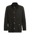 Barbour Jacket With Front Pockets And Long Sleeves In Black
