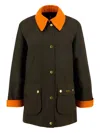Barbour Contrast-collar Jacket In Multi