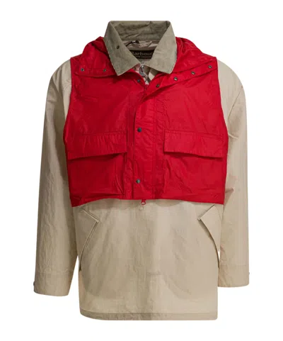 Barbour Contrast Panel Hooded Jacket In Multi