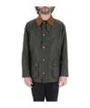 Barbour Contrasting-collar Detail Jacket In Black